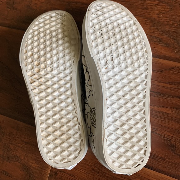 VANS black/white floral shoes - Picture 7 of 7